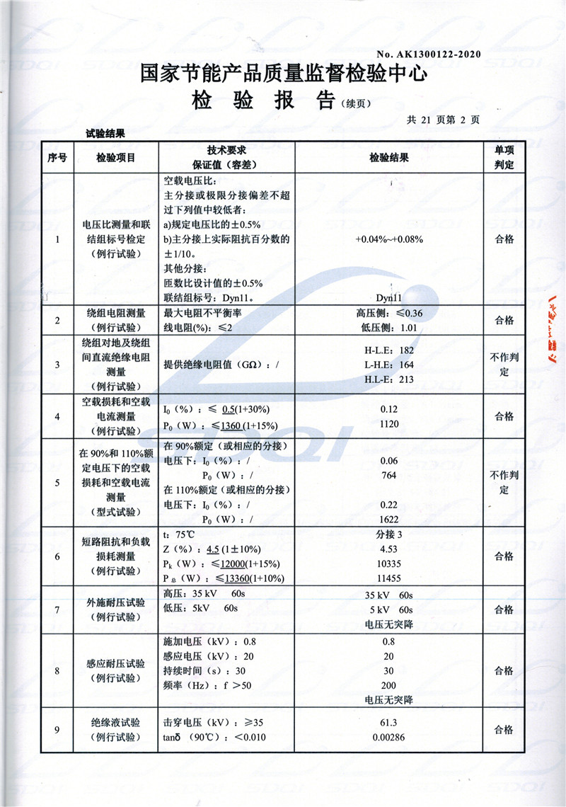 高低压试验报告-S11-1250左云左云左云油浸式变压器-2.jpg